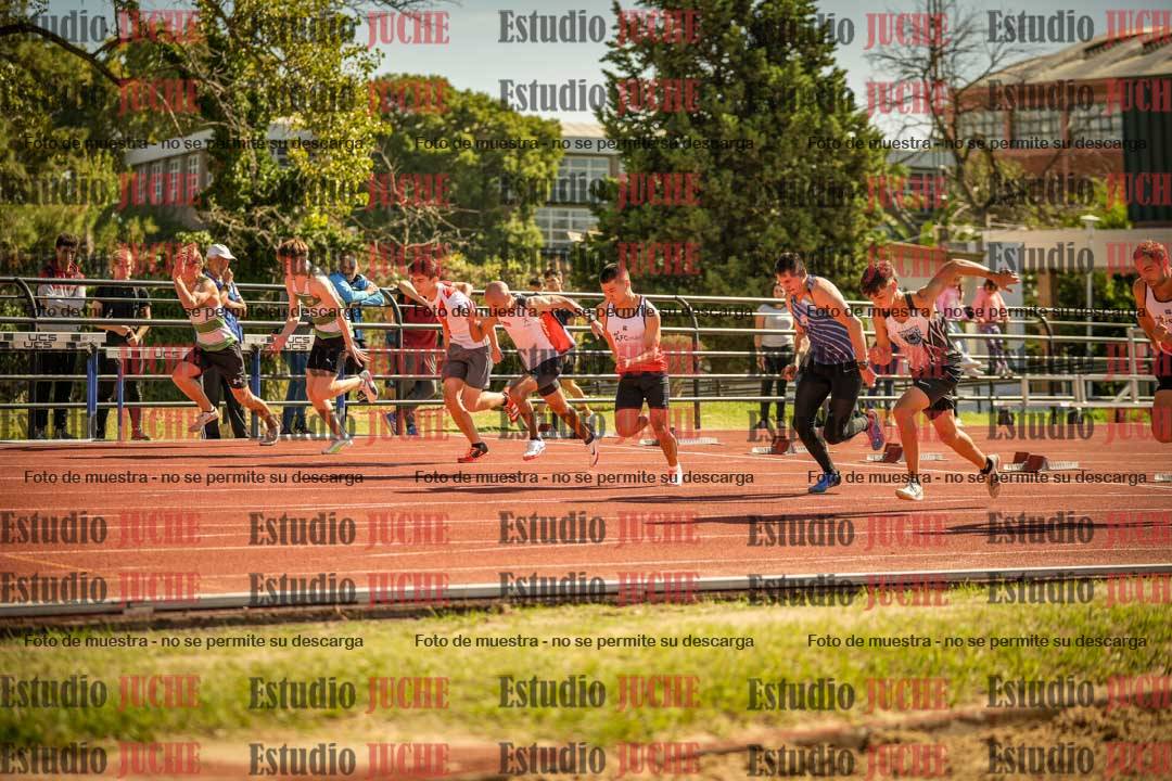 Fotos de los 100 m llanos de varones