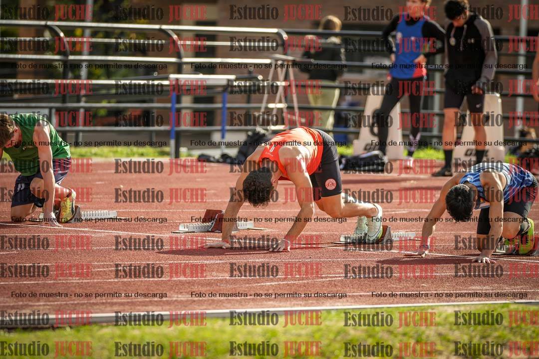 Fotos de los 100 m llanos de varones