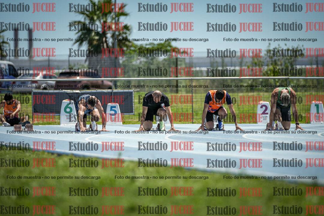 Fotos de los 100 m llanos de varones