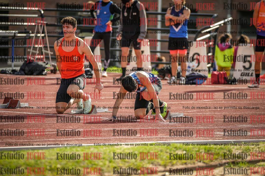 Fotos de los 100 m llanos de varones
