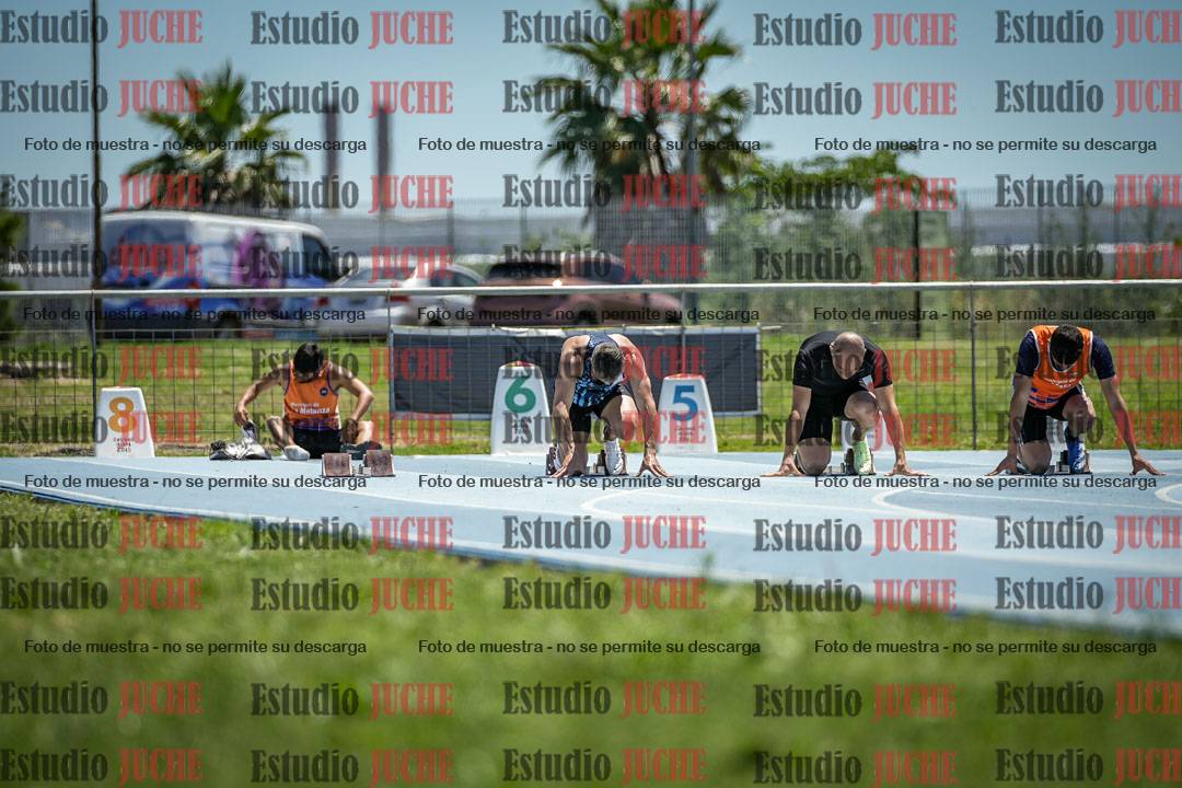 Fotos de los 100 m llanos de varones