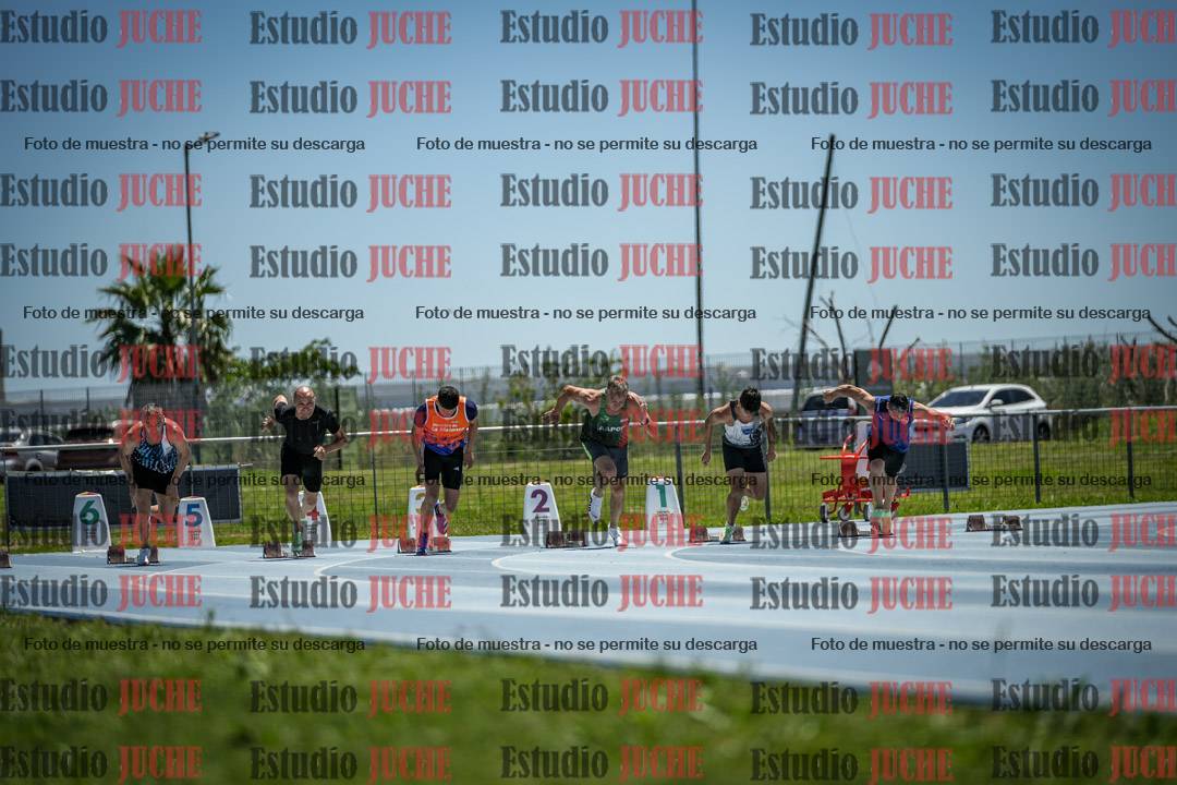 Fotos de los 100 m llanos de varones