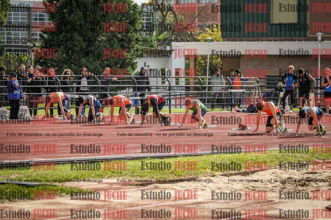 Fotos de los 100 m llanos de varones