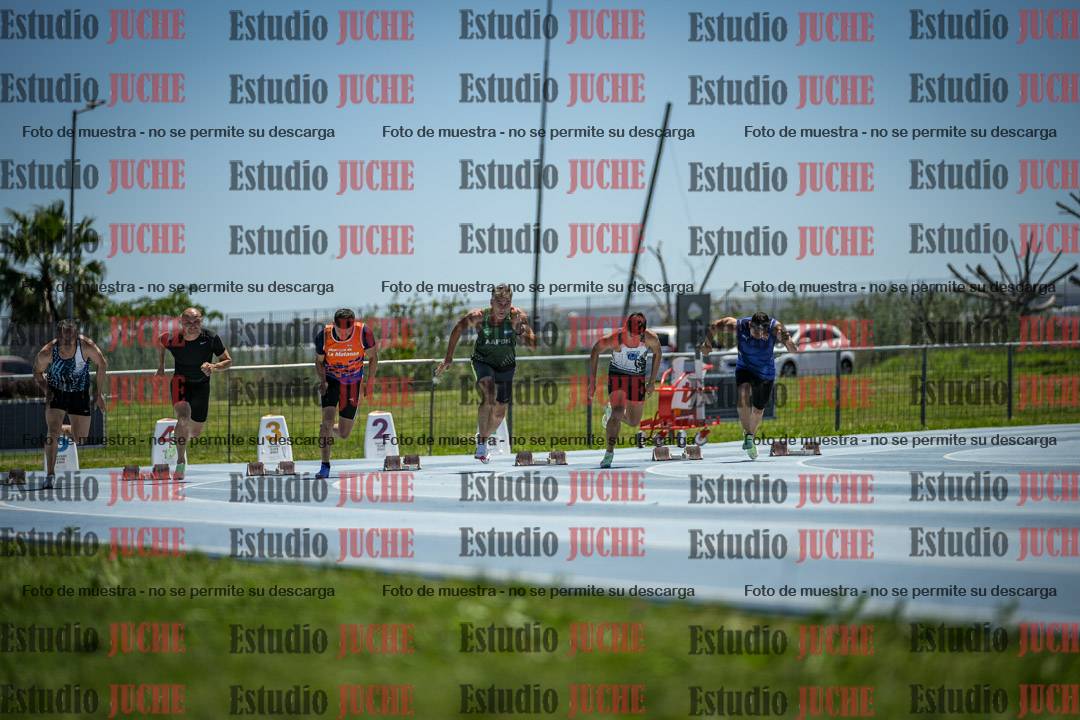 Fotos de los 100 m llanos de varones