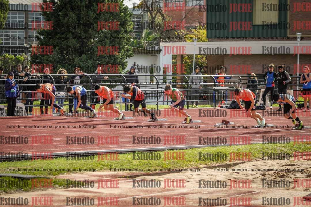 Fotos de los 100 m llanos de varones