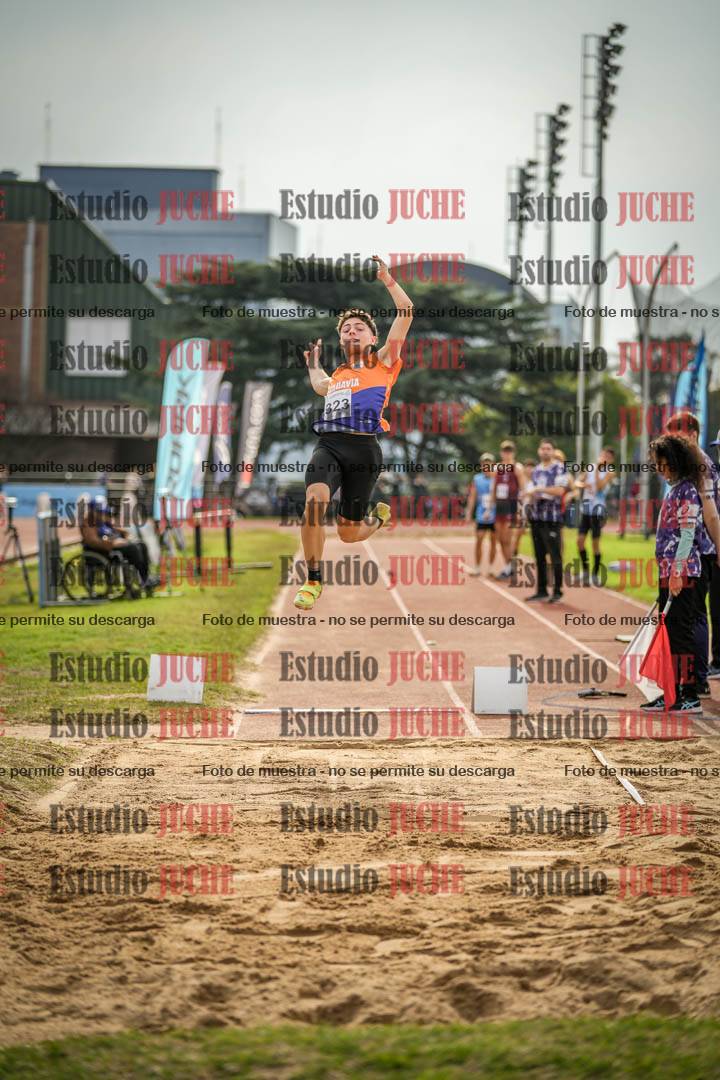 Fotos del salto en largo de varones