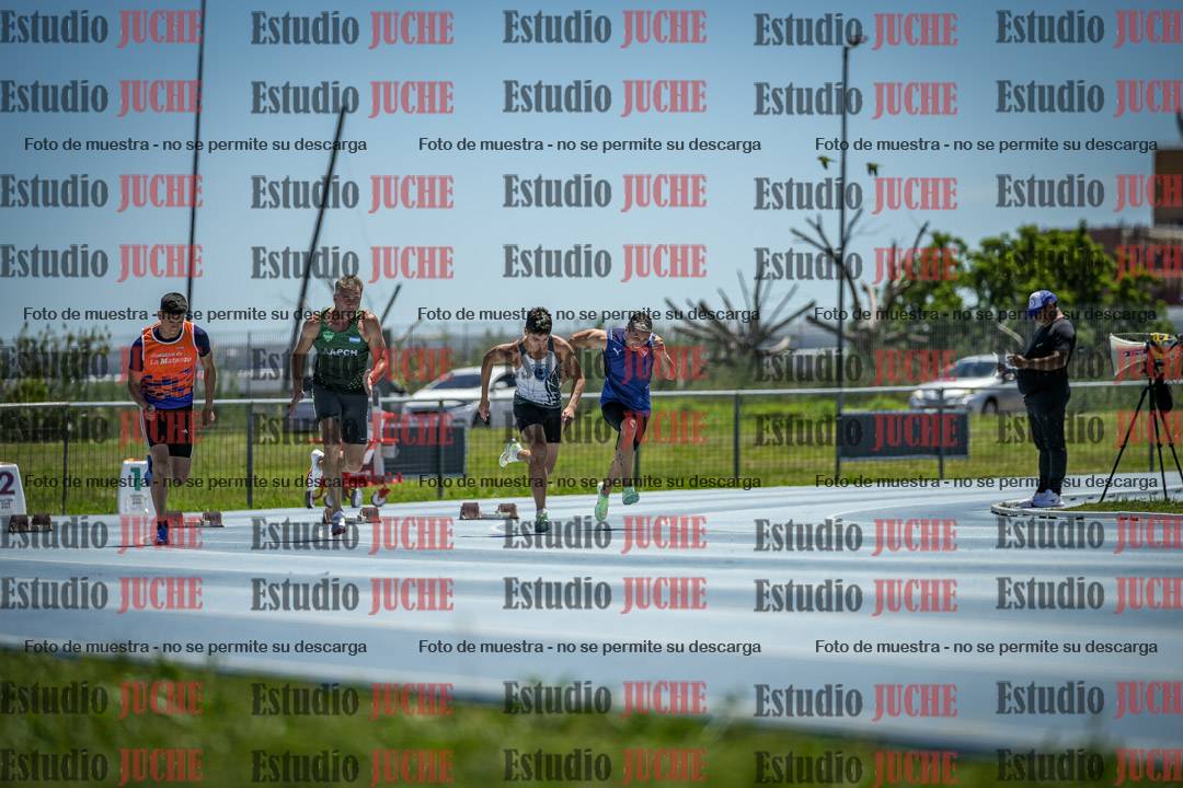 Fotos de los 100 m llanos de varones