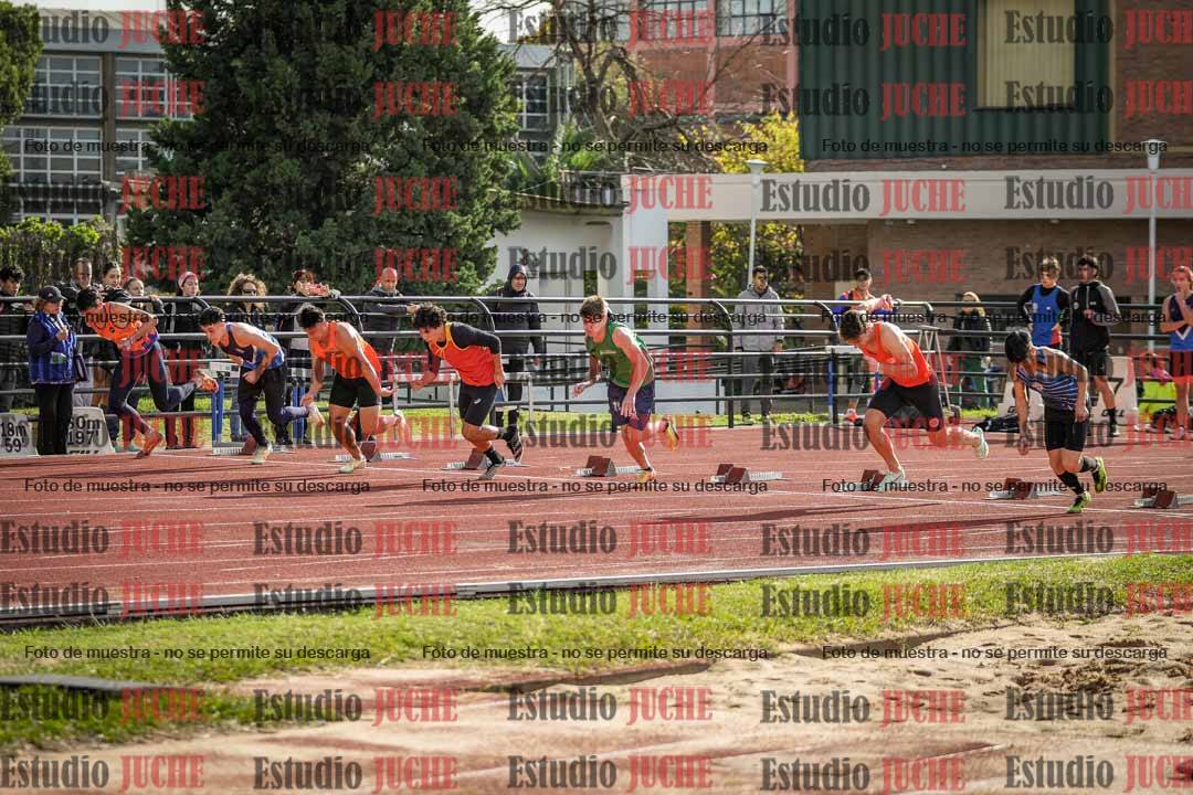 Fotos de los 100 m llanos de varones
