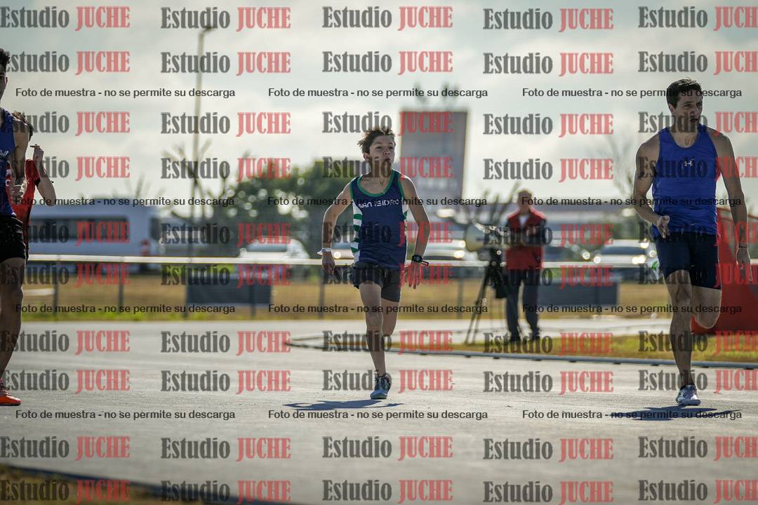 Fotos de los 100 m llanos de varones