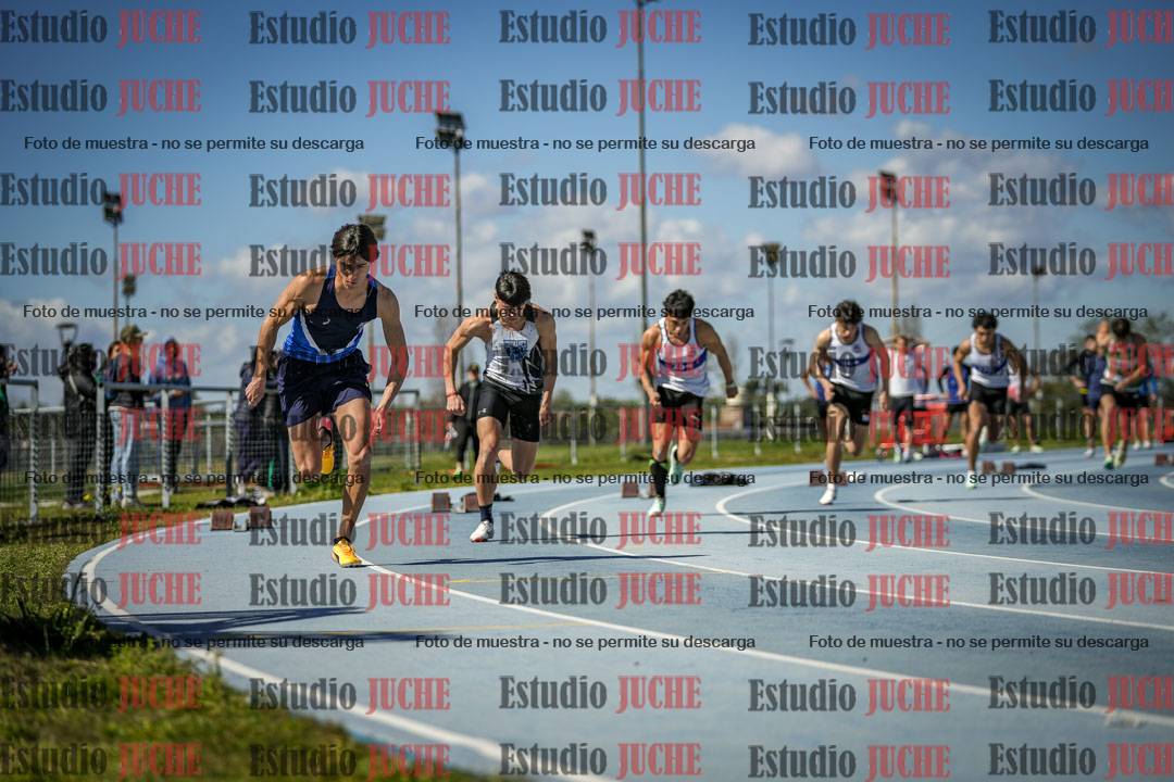 Fotos de los 200 m llanos de varones