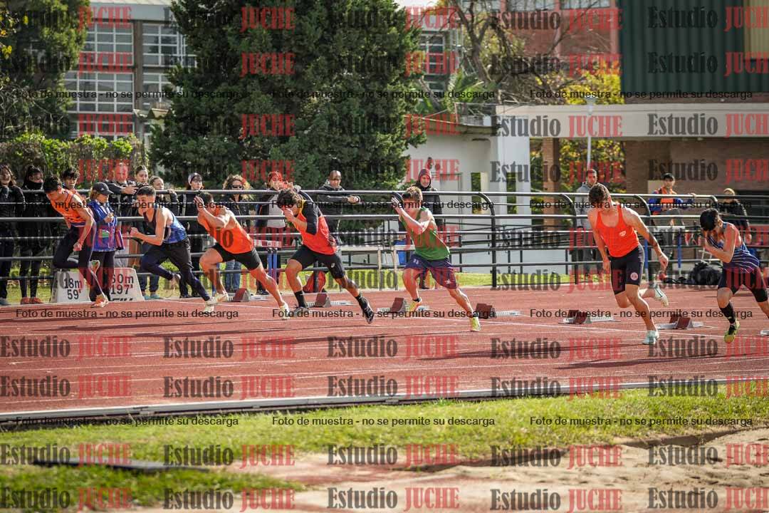 Fotos de los 100 m llanos de varones