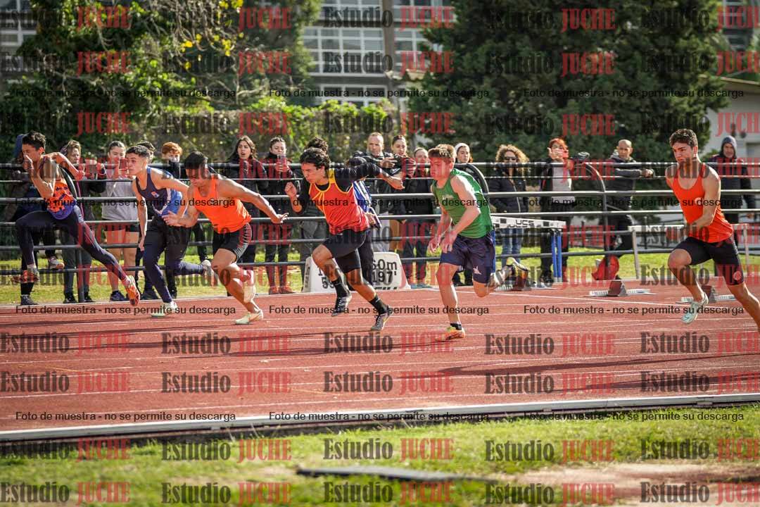 Fotos de los 100 m llanos de varones