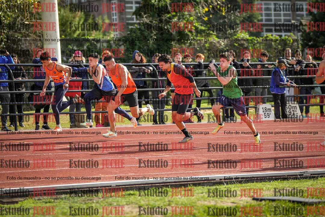 Fotos de los 100 m llanos de varones