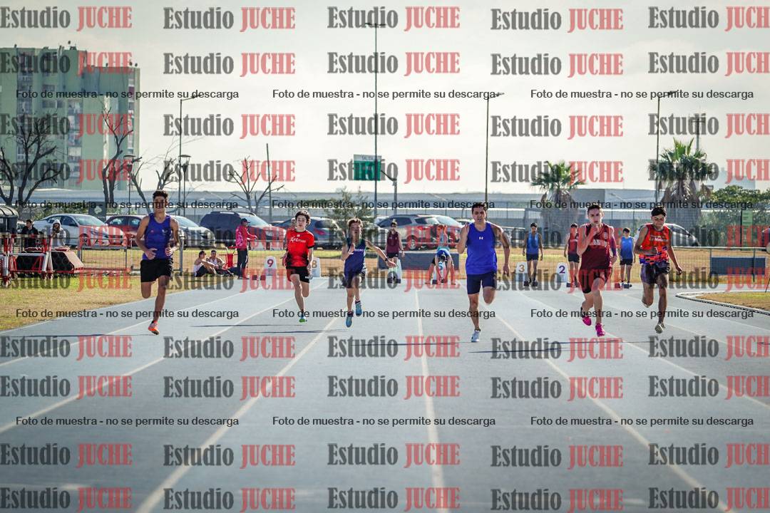 Fotos de los 100 m llanos de varones