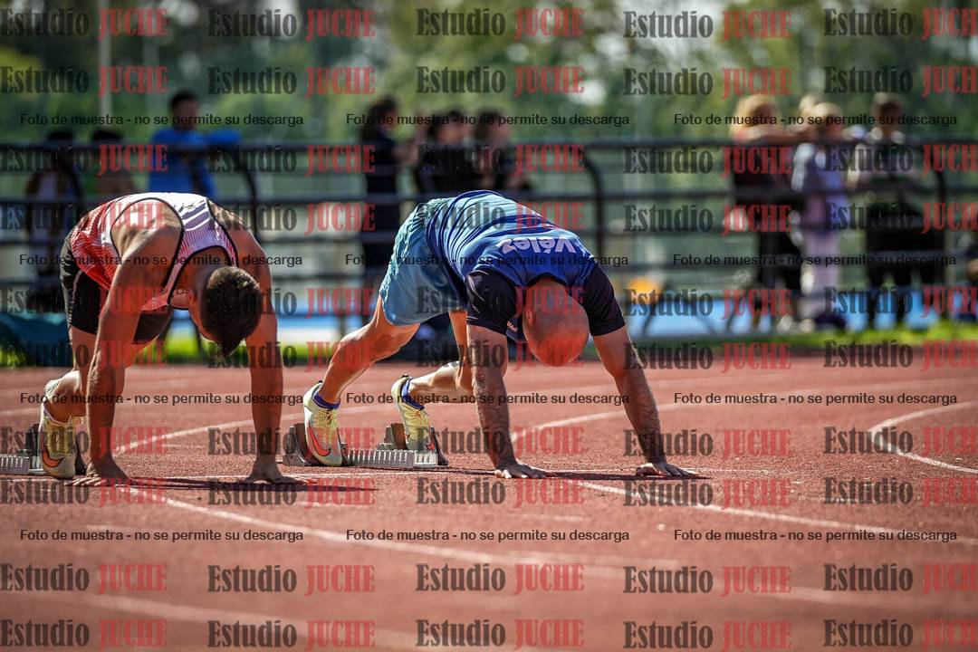 Fotos de los 100 m llanos de varones