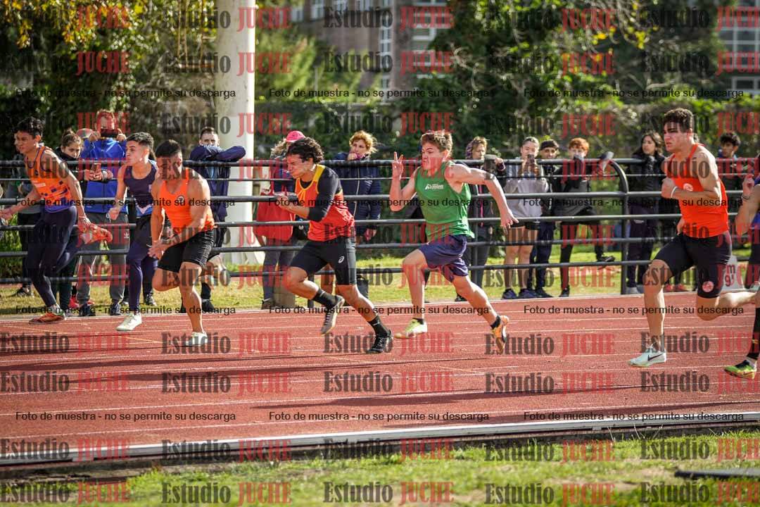 Fotos de los 100 m llanos de varones