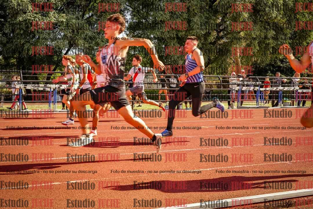 Fotos de los 100 m llanos de varones