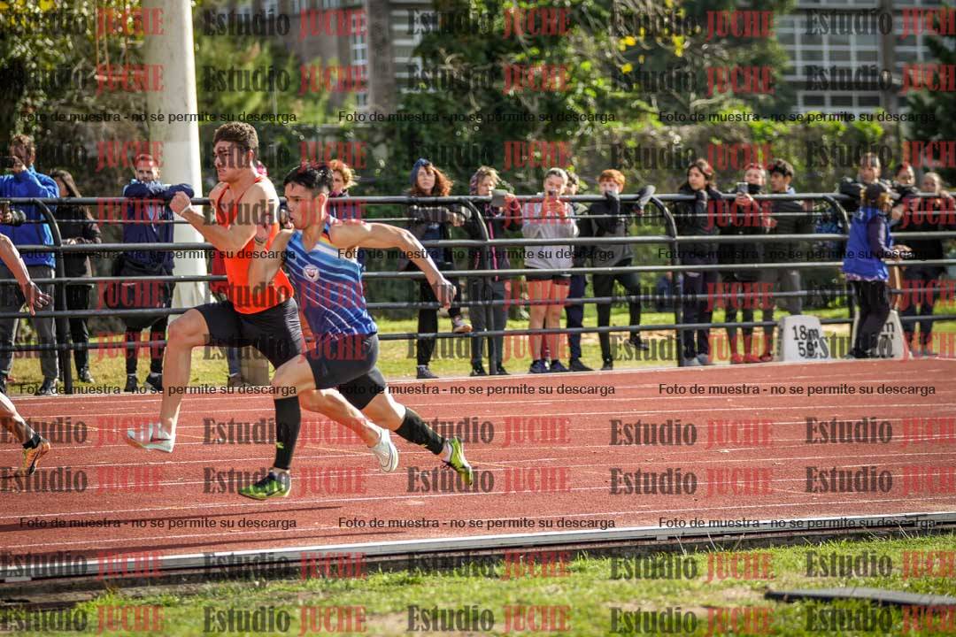 Fotos de los 100 m llanos de varones