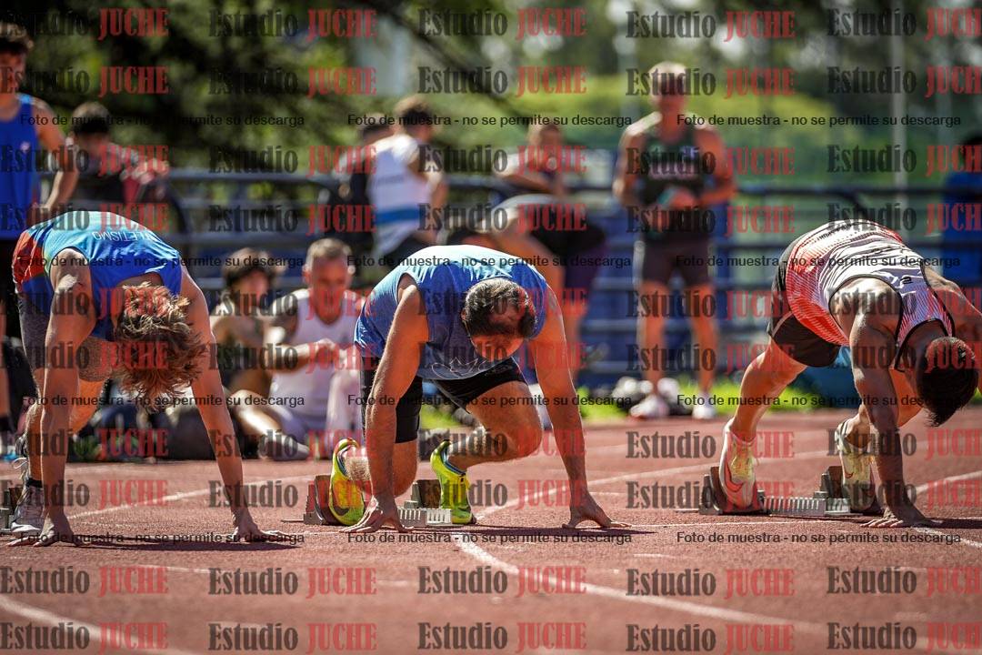 Fotos de los 100 m llanos de varones