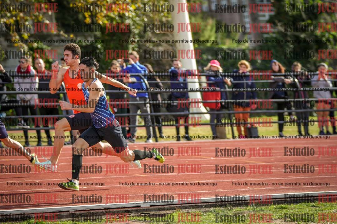 Fotos de los 100 m llanos de varones