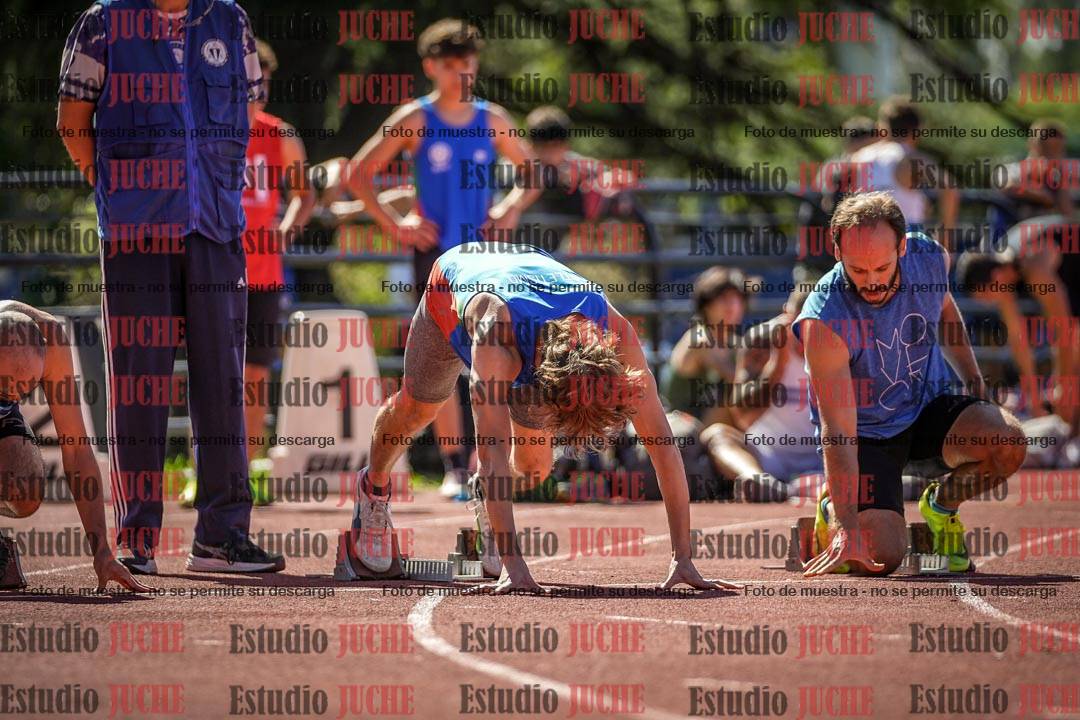 Fotos de los 100 m llanos de varones