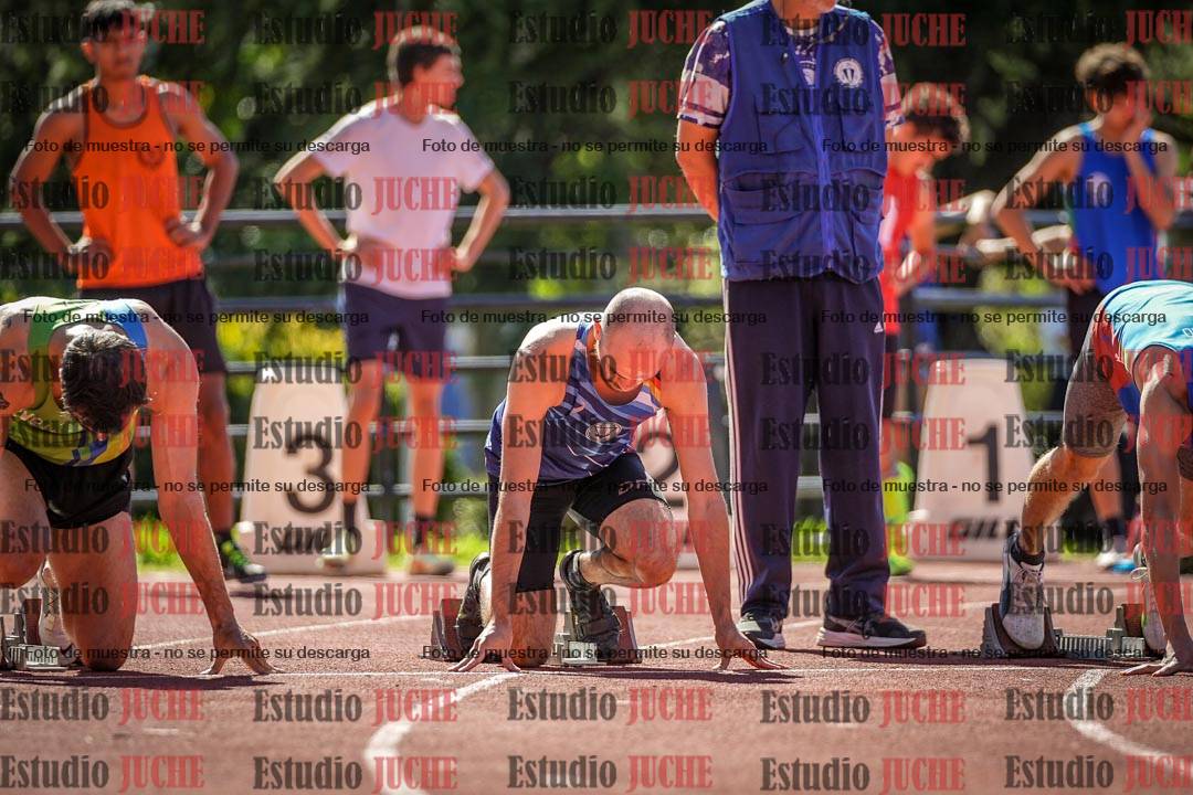 Fotos de los 100 m llanos de varones