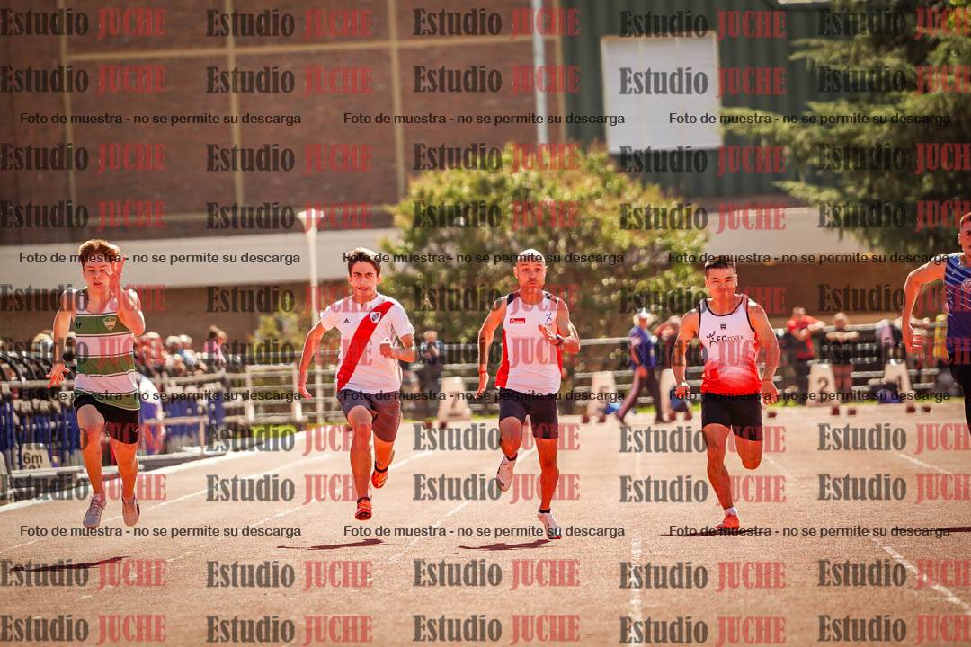 Fotos de los 100 m llanos de varones