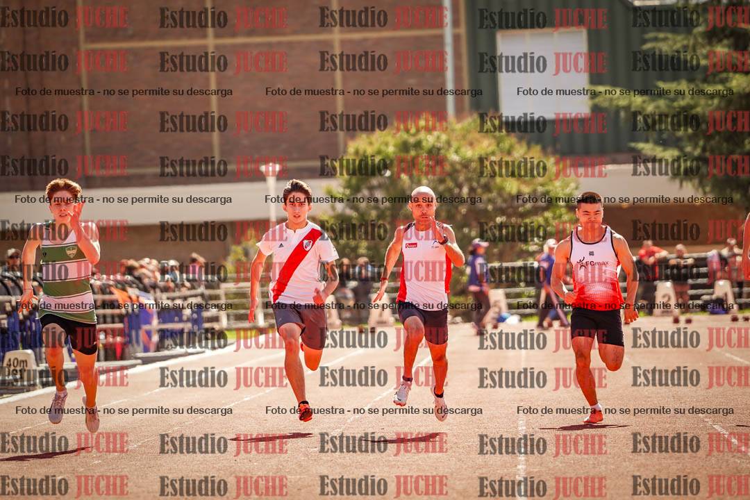 Fotos de los 100 m llanos de varones