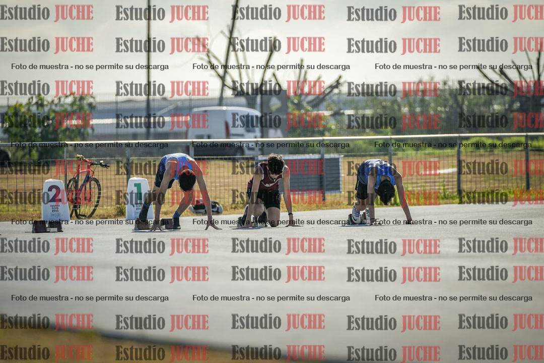Fotos de los 100 m llanos de varones