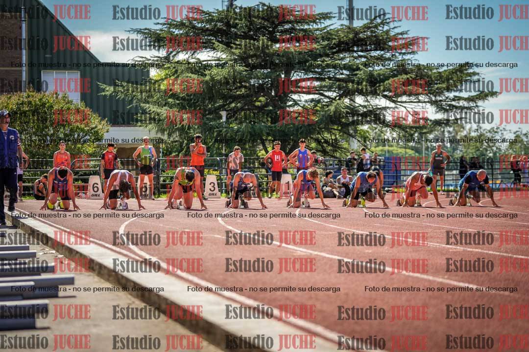 Fotos de los 100 m llanos de varones