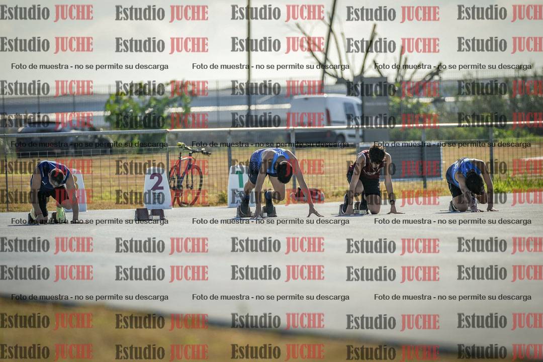 Fotos de los 100 m llanos de varones