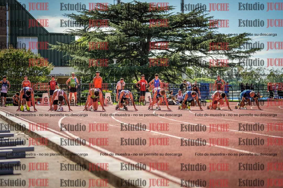 Fotos de los 100 m llanos de varones