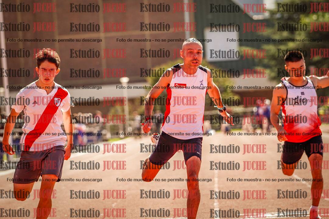 Fotos de los 100 m llanos de varones
