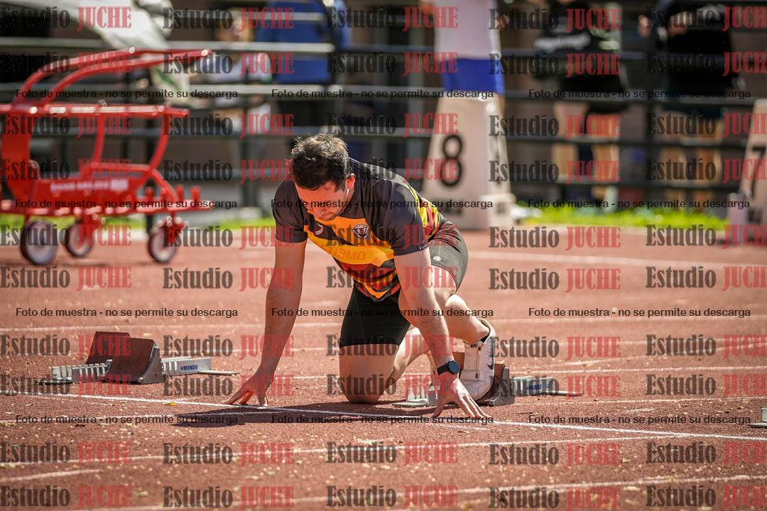 Fotos de los 100 m llanos de varones