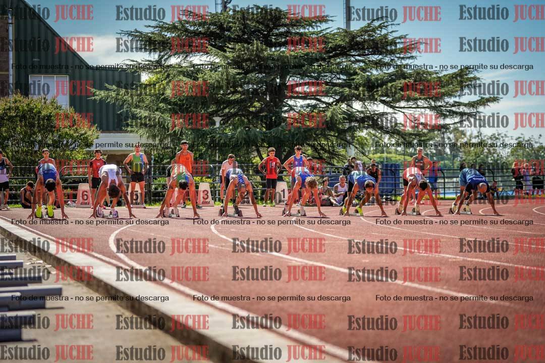 Fotos de los 100 m llanos de varones