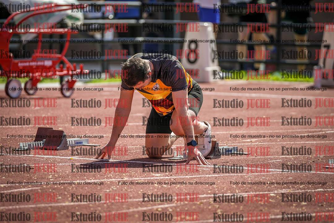 Fotos de los 100 m llanos de varones