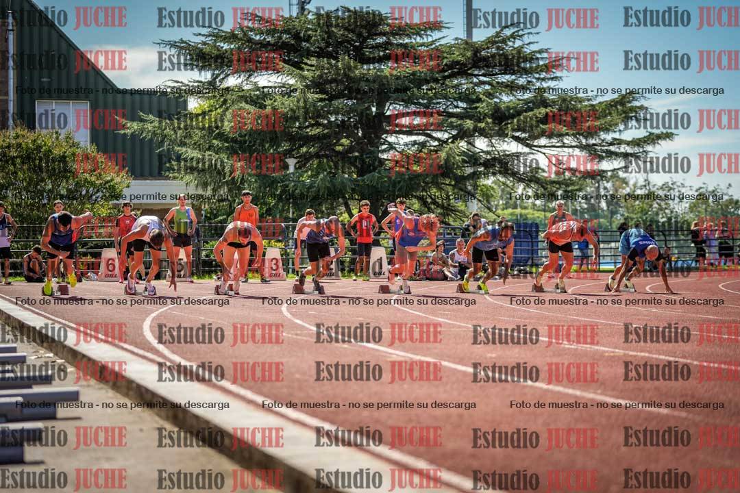 Fotos de los 100 m llanos de varones