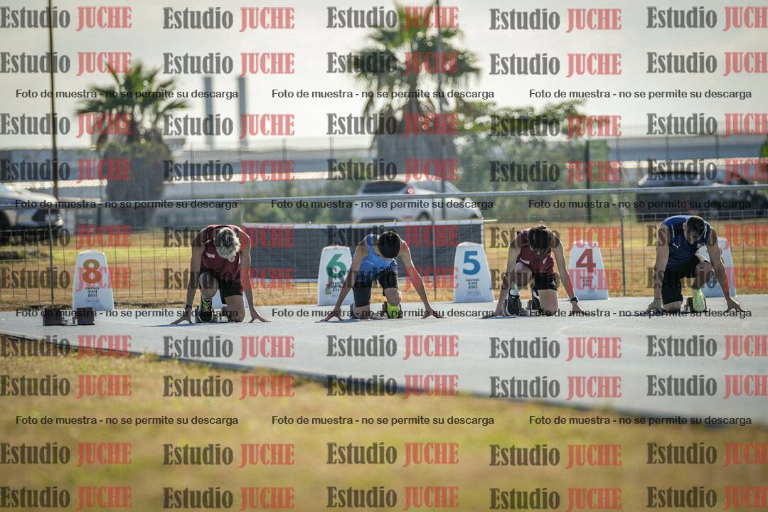 Fotos de los 100 m llanos de varones