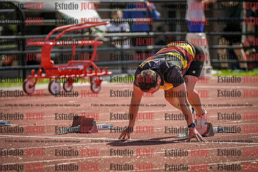 Fotos de los 100 m llanos de varones