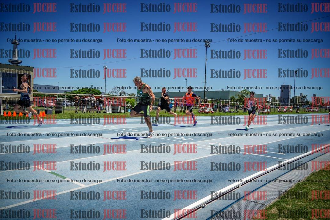 Fotos de los 100 m llanos de varones