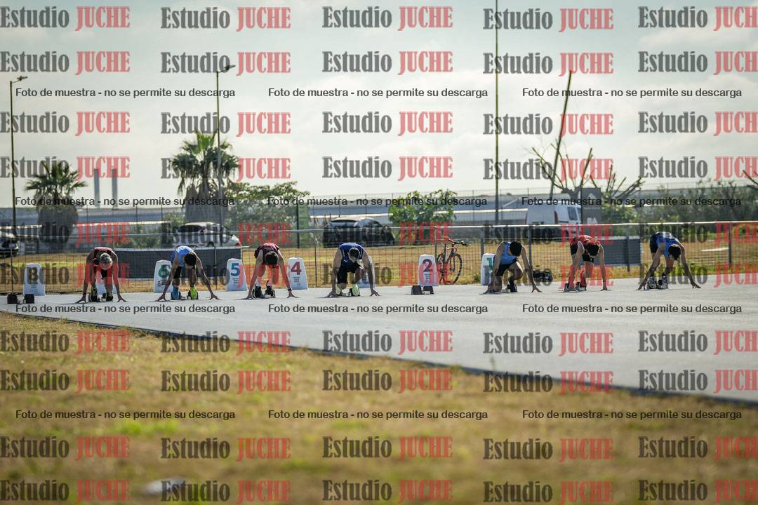 Fotos de los 100 m llanos de varones