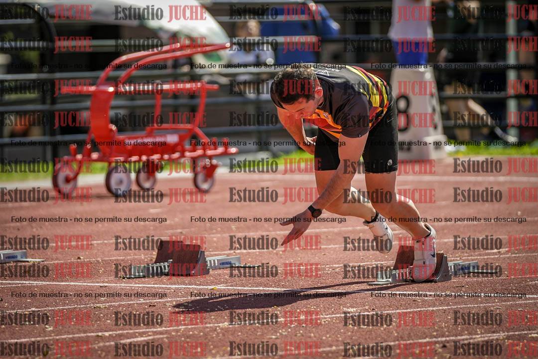 Fotos de los 100 m llanos de varones