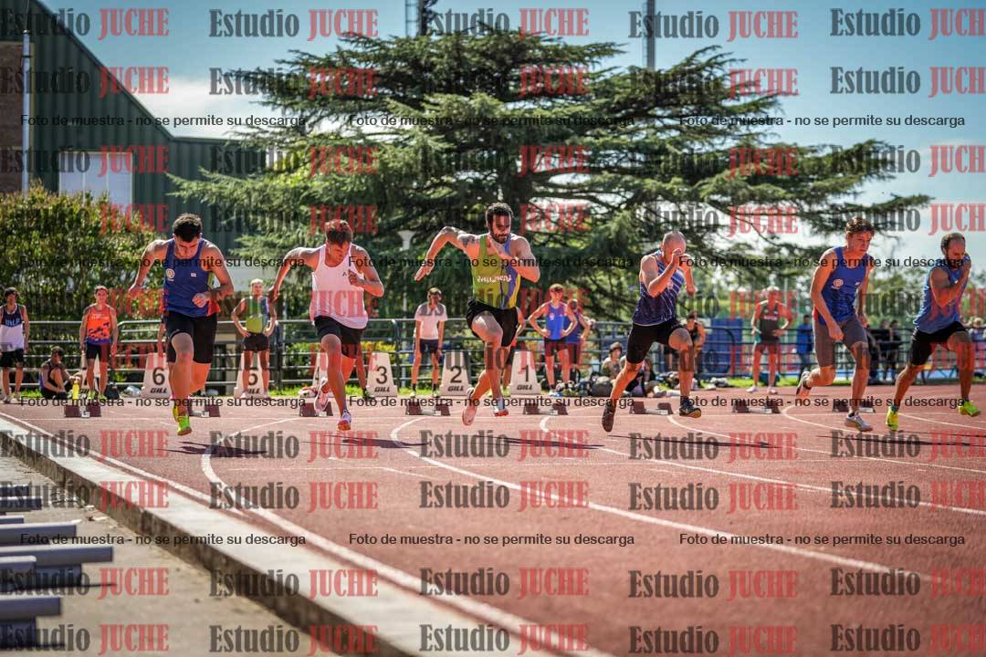 Fotos de los 100 m llanos de varones