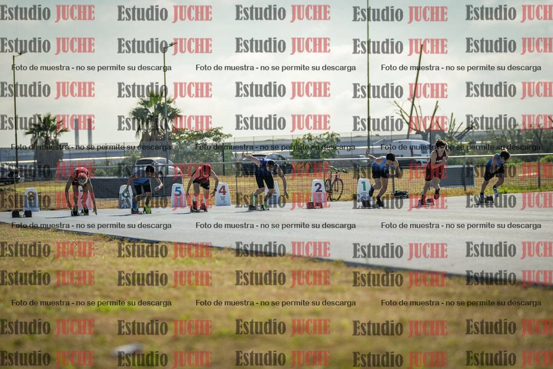 Fotos de los 100 m llanos de varones