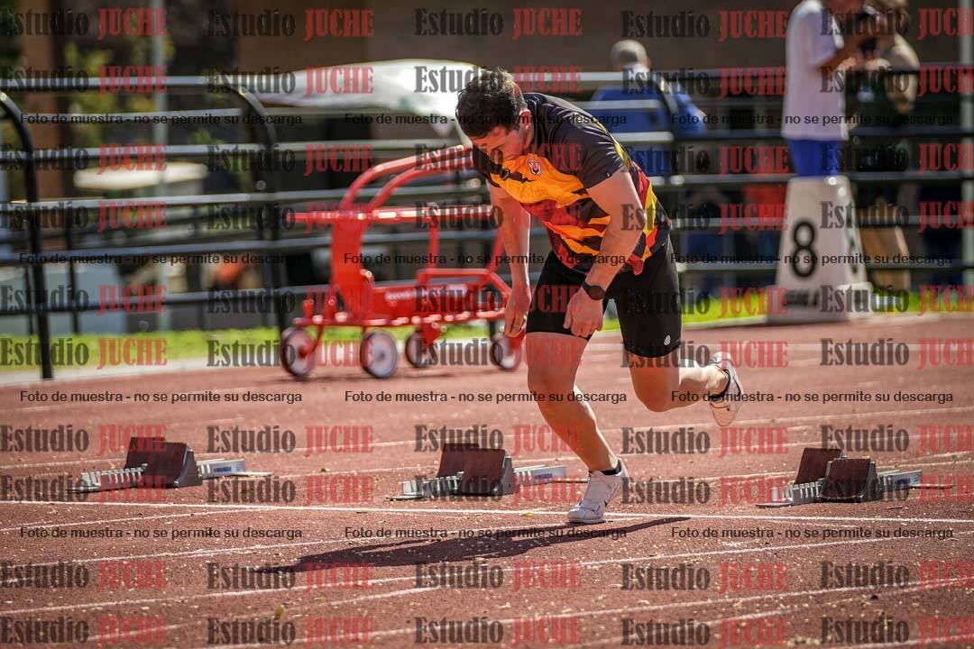 Fotos de los 100 m llanos de varones