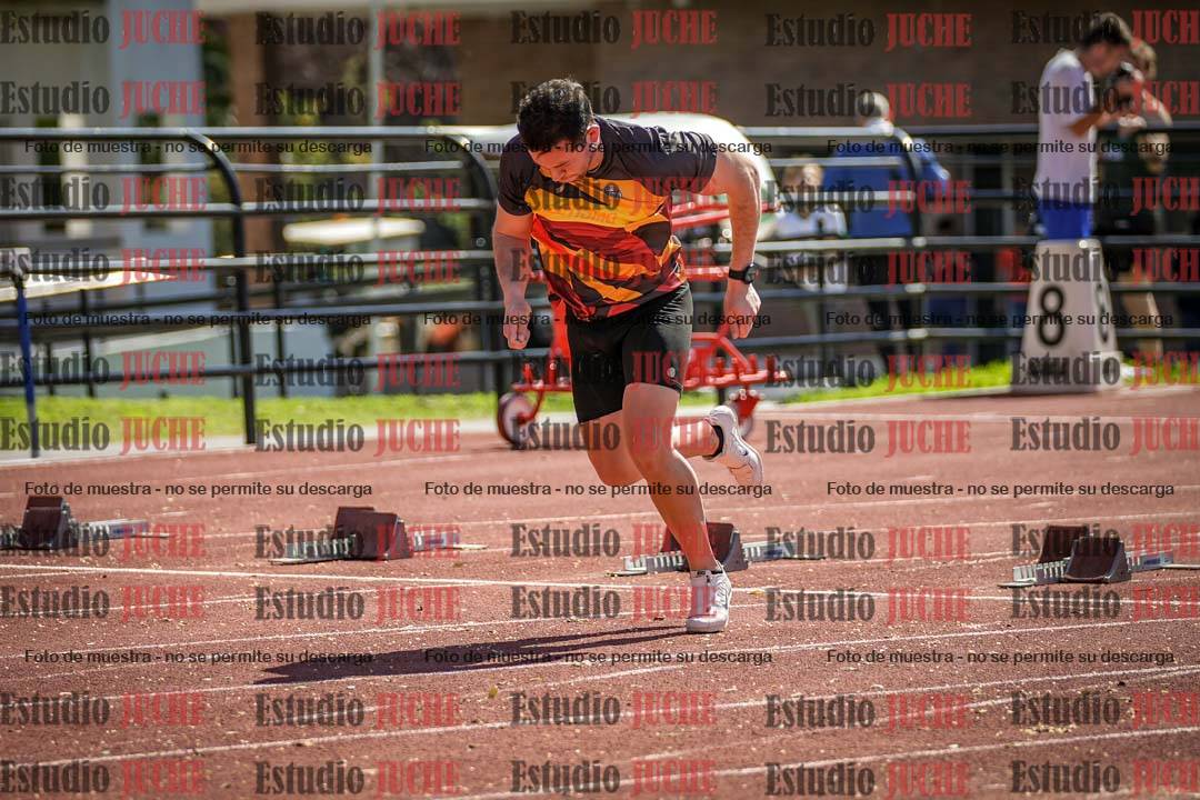 Fotos de los 100 m llanos de varones