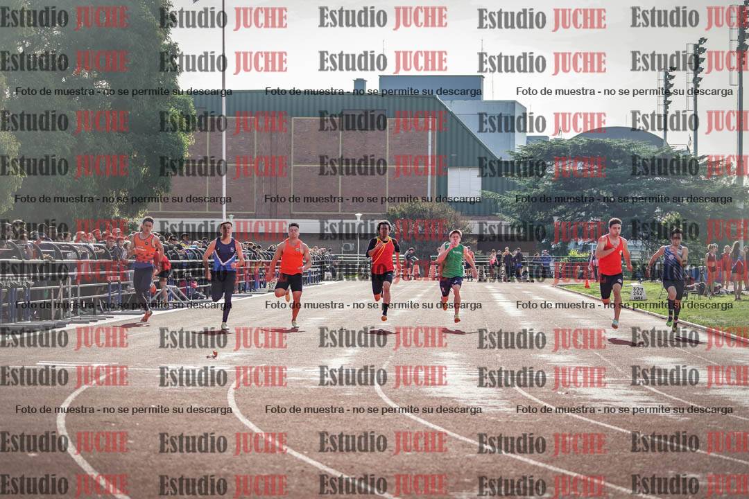 Fotos de los 100 m llanos de varones