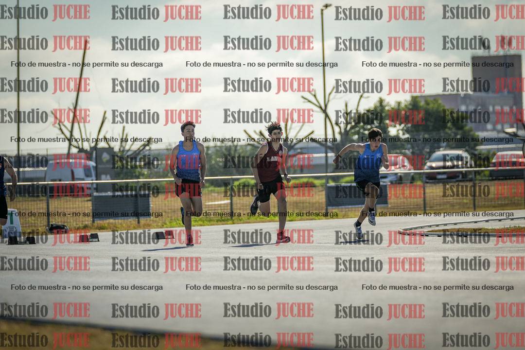 Fotos de los 100 m llanos de varones