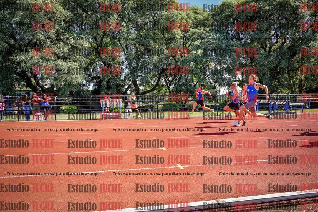 Fotos de los 100 m llanos de varones