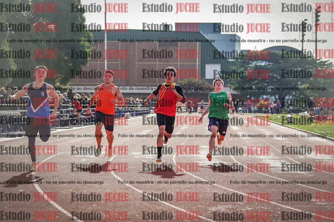 Fotos de los 100 m llanos de varones